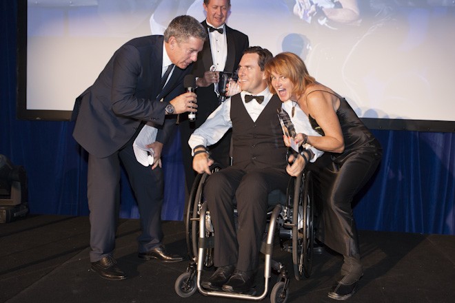 Sailor of the Year with a Disability Award winners Daniel Fitzgibbon and Liesl Tesch  - Australian Yachting Awards ©  Andrea Francolini Photography http://www.afrancolini.com/